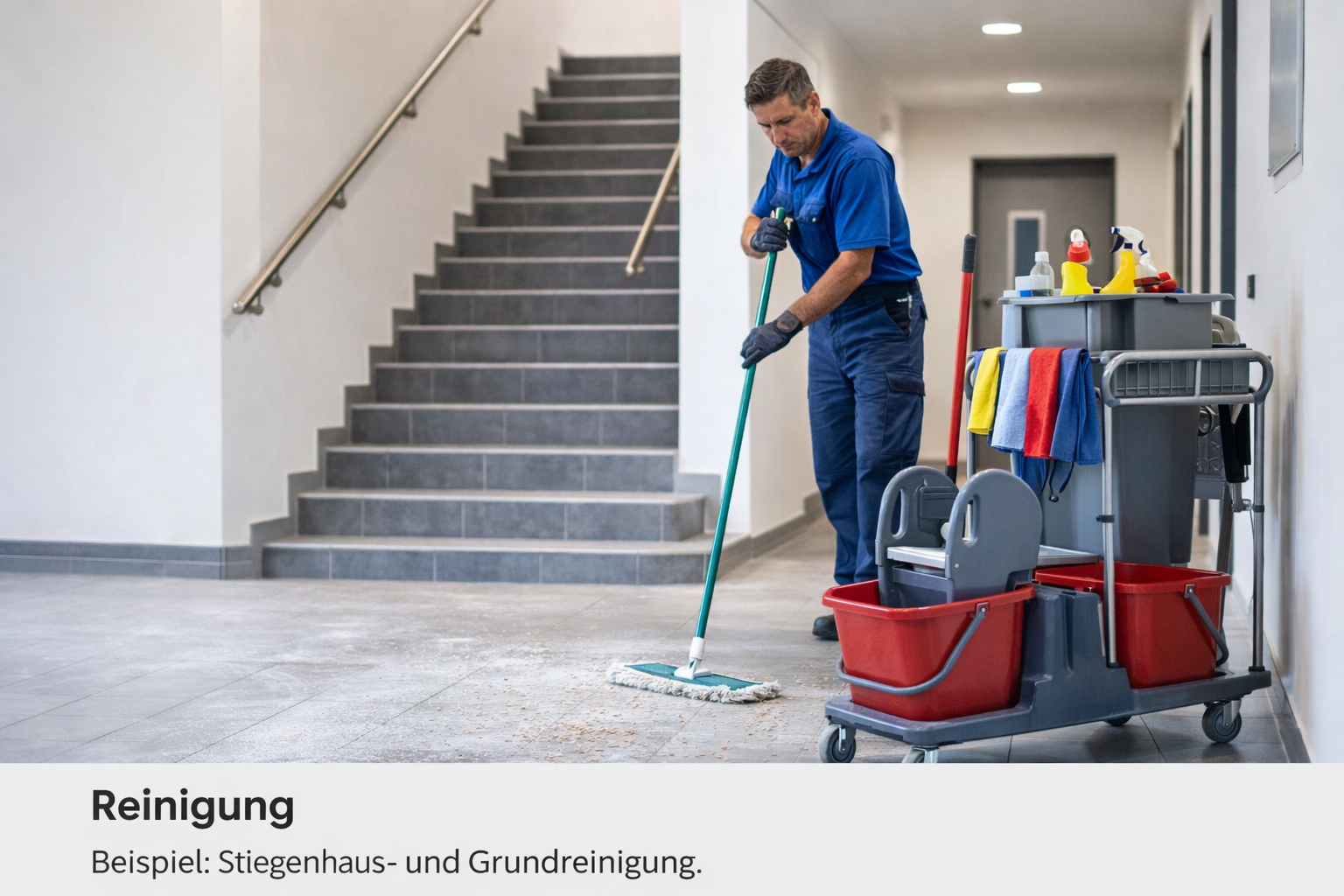Reinigung – Stiegenhaus- und Grundreinigung